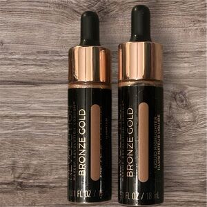 Bundle of 2 Makeup Revolution Liquid Bronze Gold Highlighter